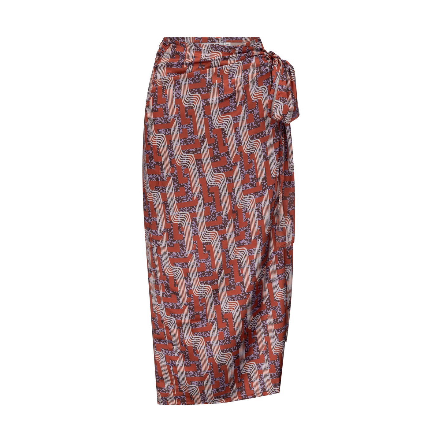 NINA SARONG SKIRT - LINEAR BROWN