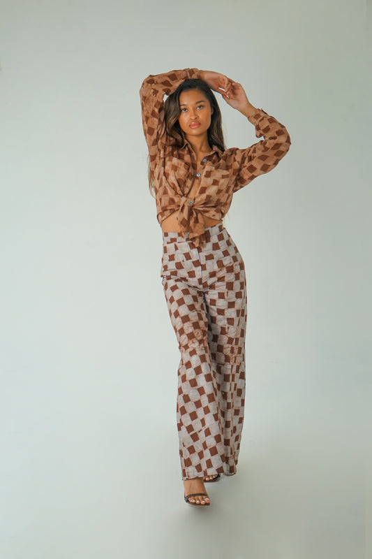 NIA WIDE LEG PANTS